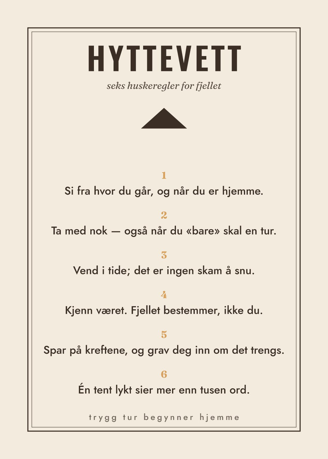 Hyttevett lys