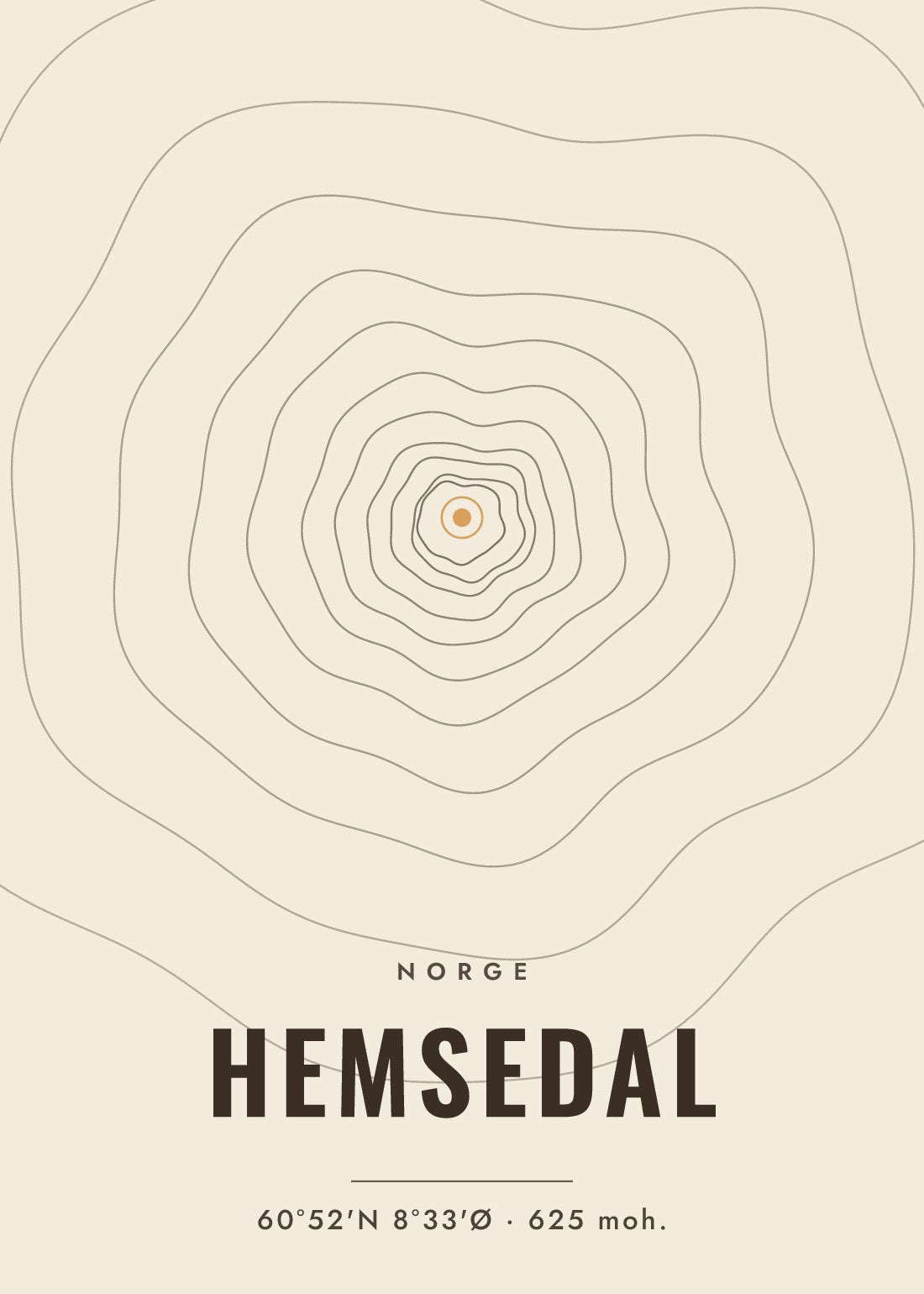Stedsplakat Hemsedal