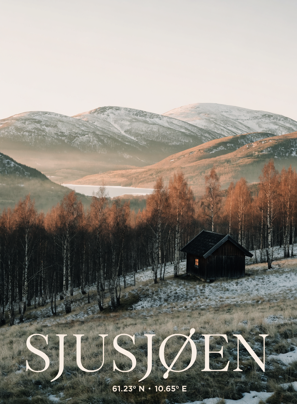 Stedsplakat Sjusjoen