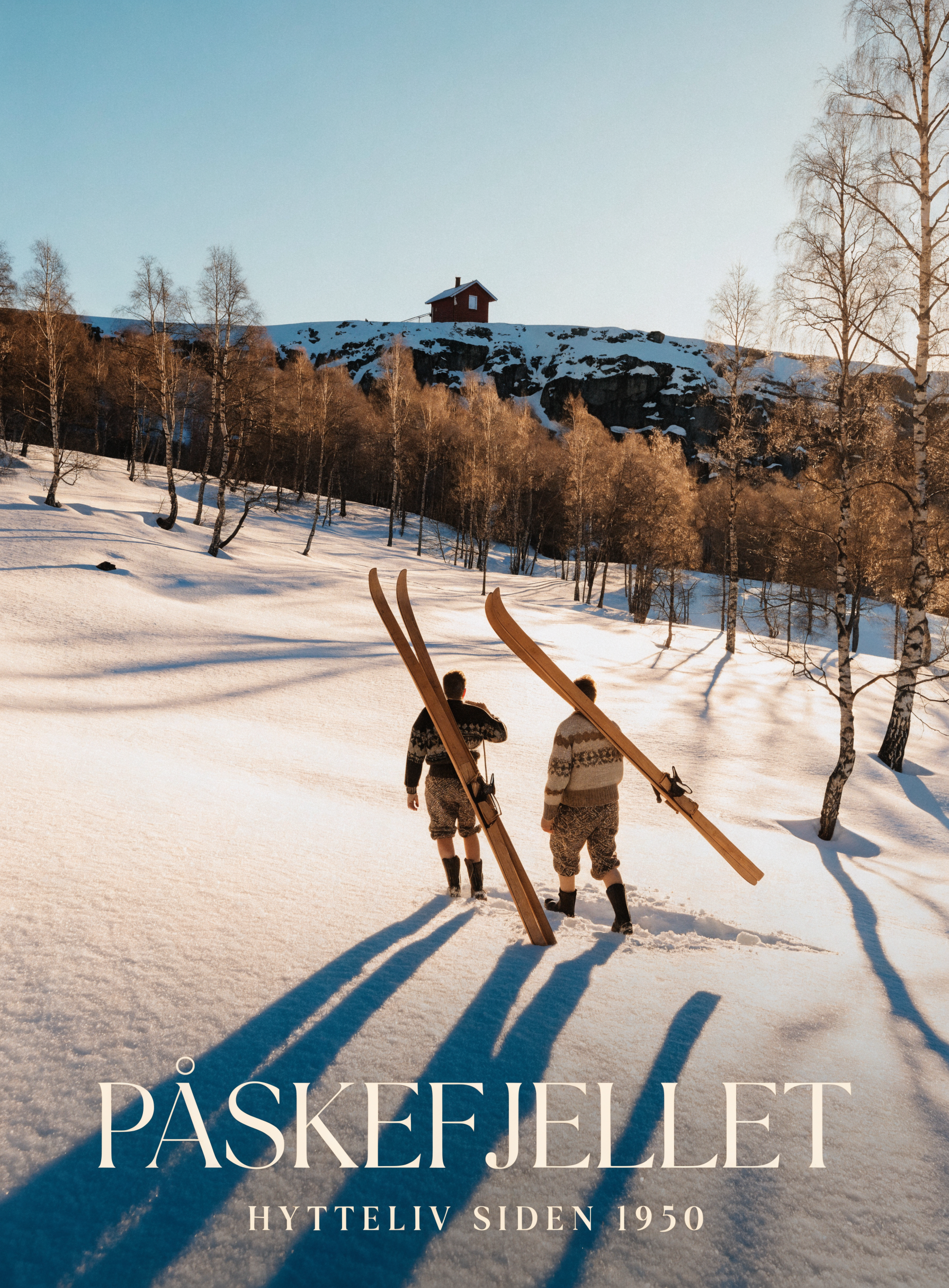 Vintage skiplakat Paaskefjellet