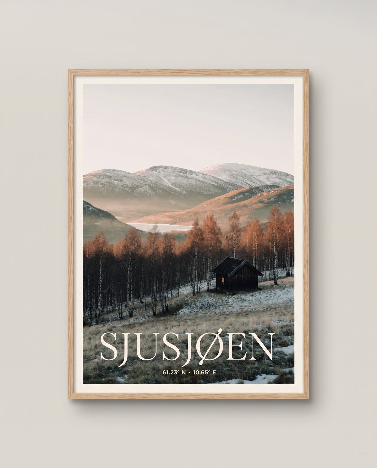 Stedsplakat i ramme