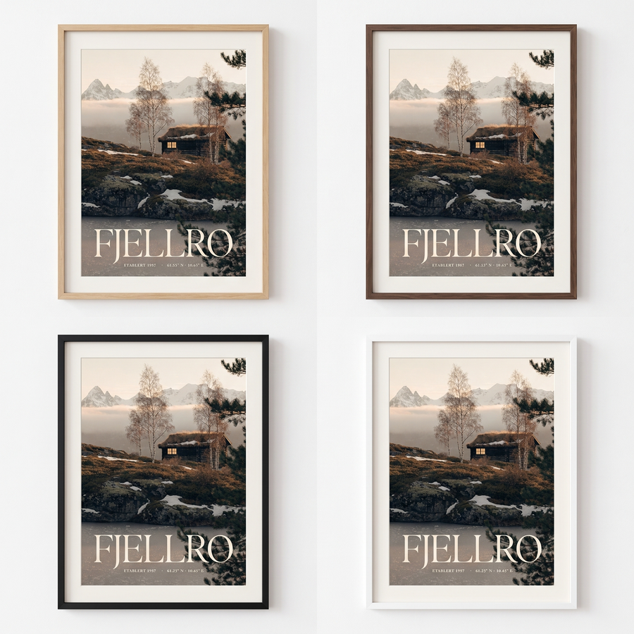 Plakat med treramme — museumskvalitet matt papir