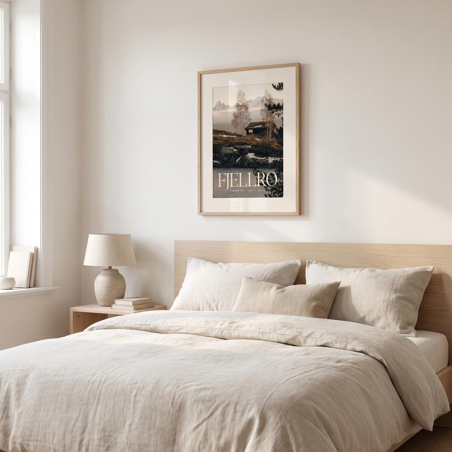 Plakat med treramme — museumskvalitet matt papir